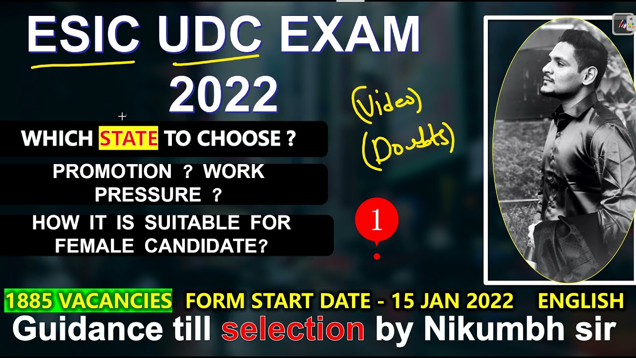 ESIC UDC JOB PROFILE , PROMOTION , WORK PRESSURE ? SHOULD I SELECT HOMESTATE?