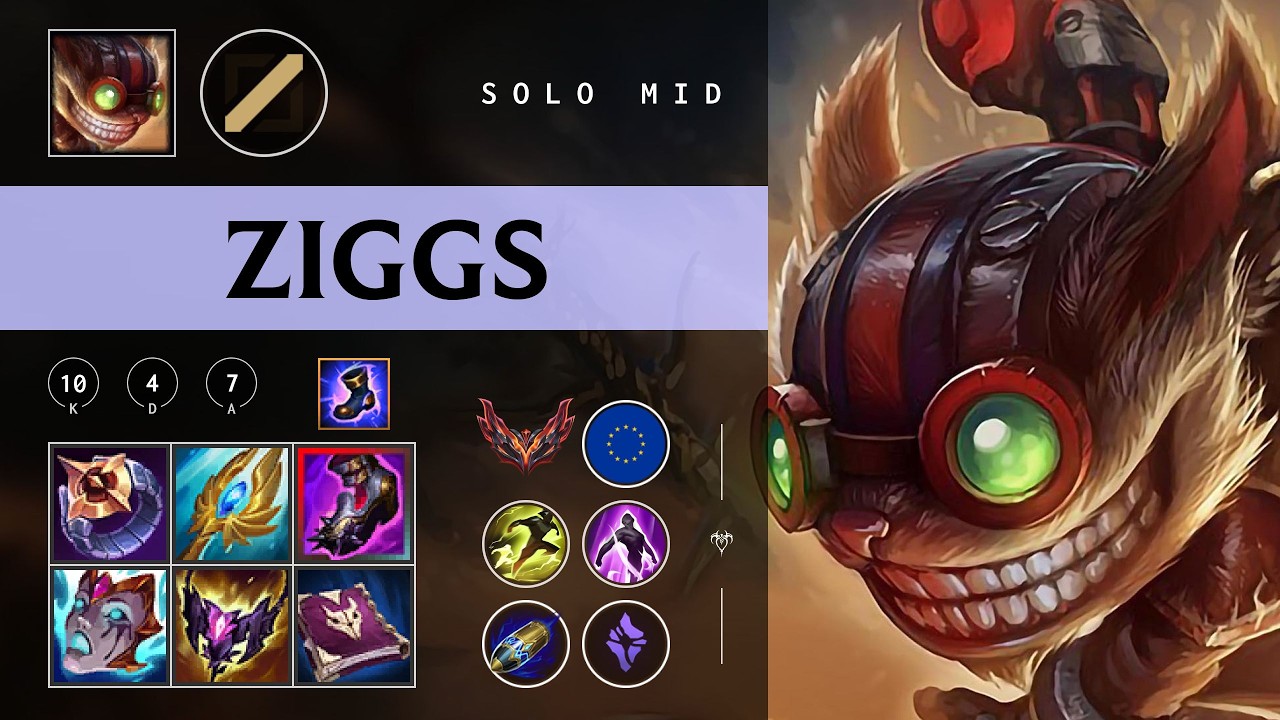 Ziggs Mid vs Ahri - EUW Grandmaster Patch 26.04