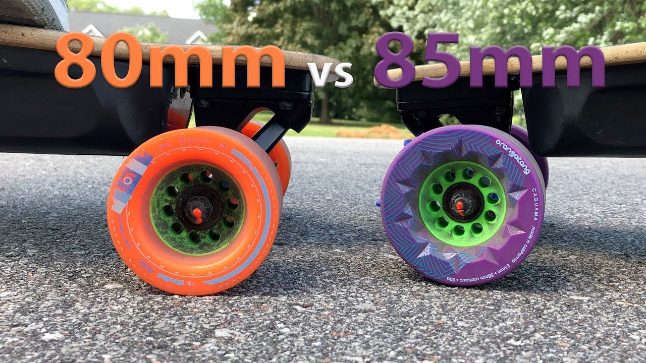 Boosted Board: Orangatang 85mm versus 80mm