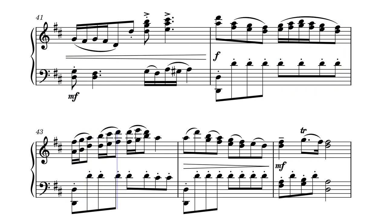 Piano Etude in D Major
