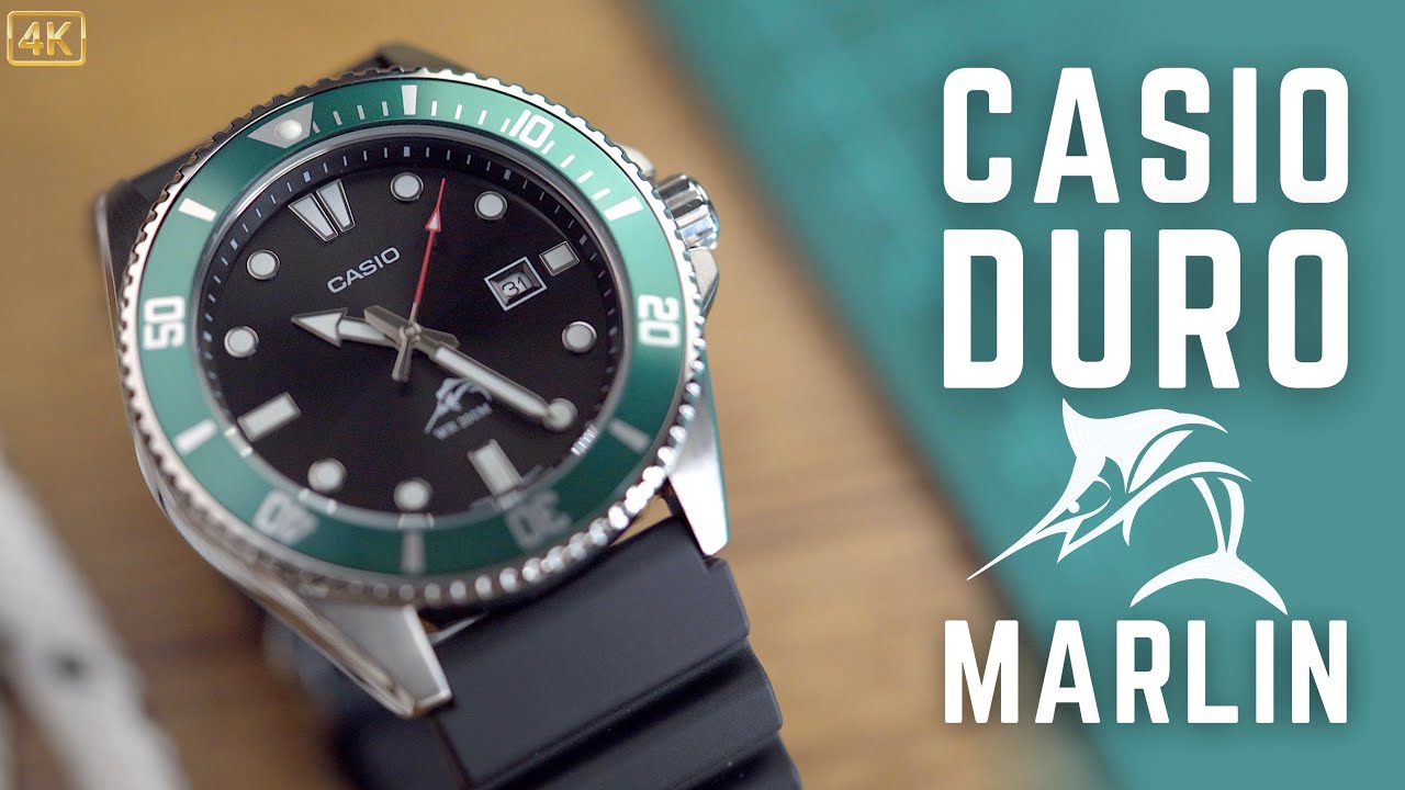 CASIO Duro Marlin Green Bezel: hands on review!