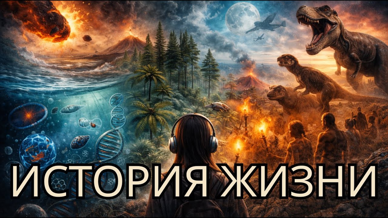 История Земли от первых клеток до человека — перемотка времени без сложных слов
