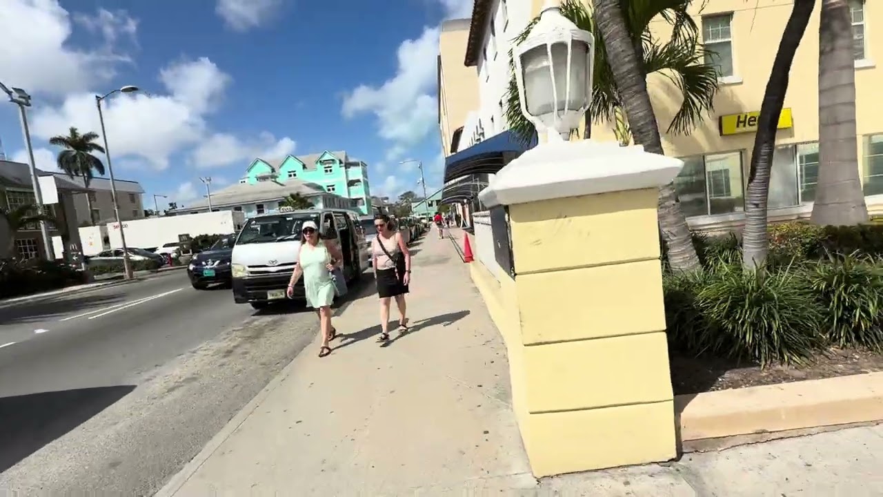 ПЕШАЯ ПРОГУЛКА ПО НАССАУ СТОЛИЦЕ БАГАМ 🇧🇸🇧🇸🇧🇸🇧🇸🇧🇸