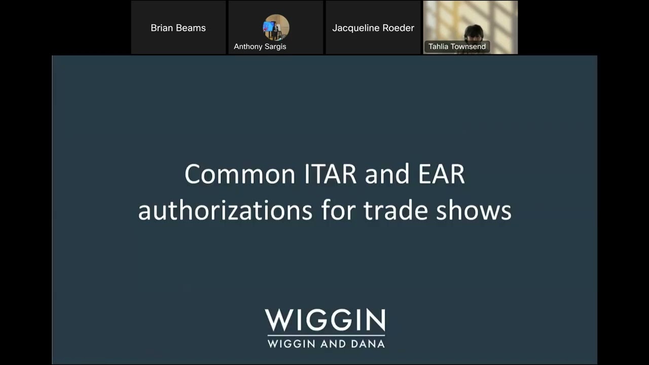 Export Controls at Trade Shows