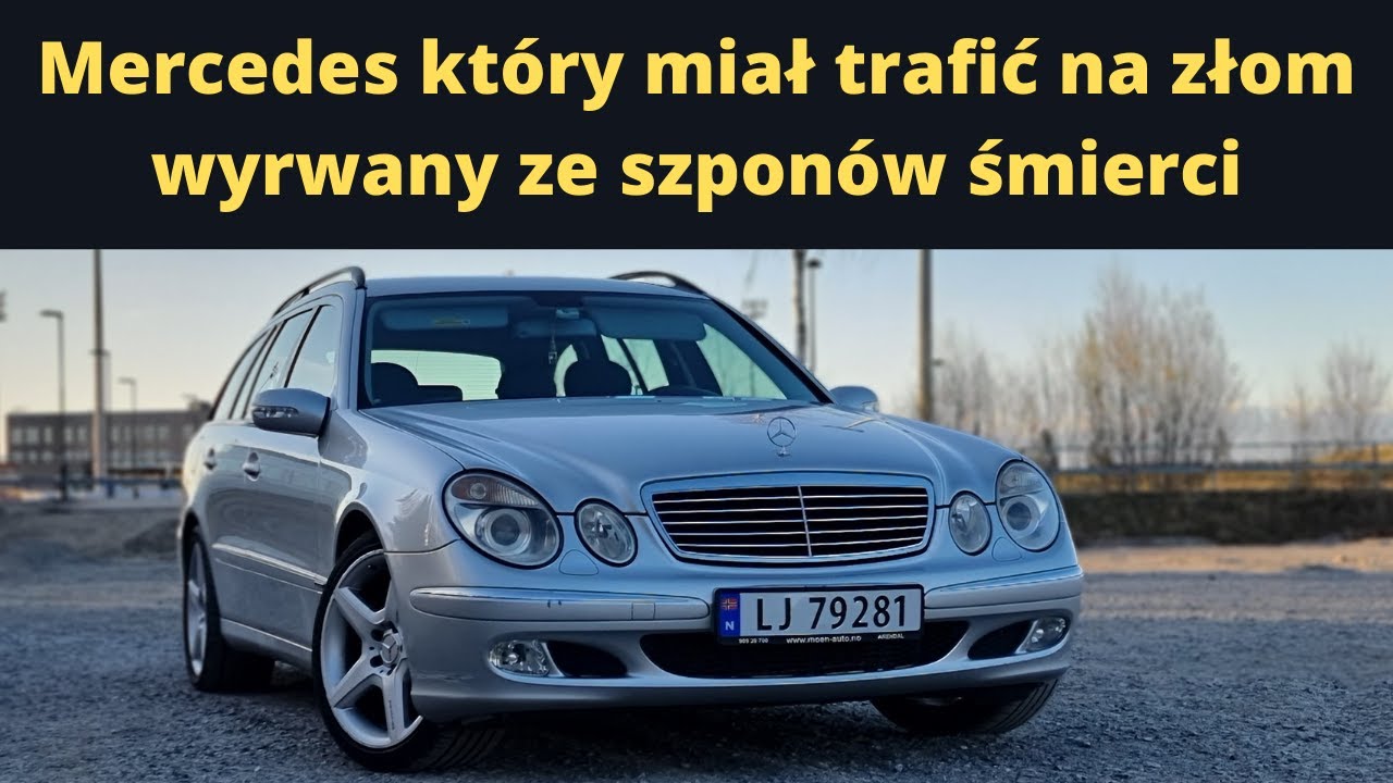 Mercedes wyrwany ze szponów śmierci. W211 które miało trafić na złom uratowane.