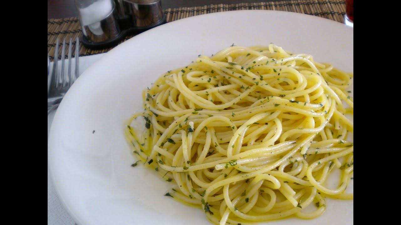 Lazy Man's Pasta Olive Oil - Budget Recipe.