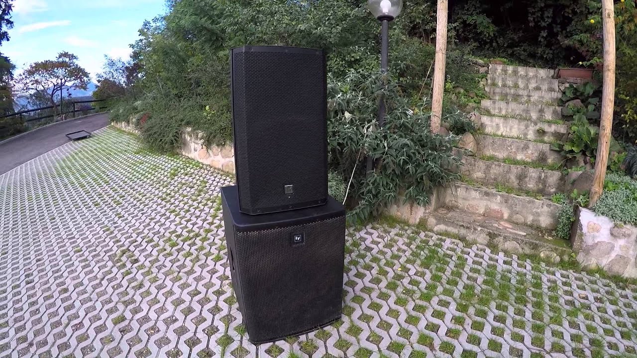 EV ZLX15P & ELX118P Outdoor Test - Mobile DJ