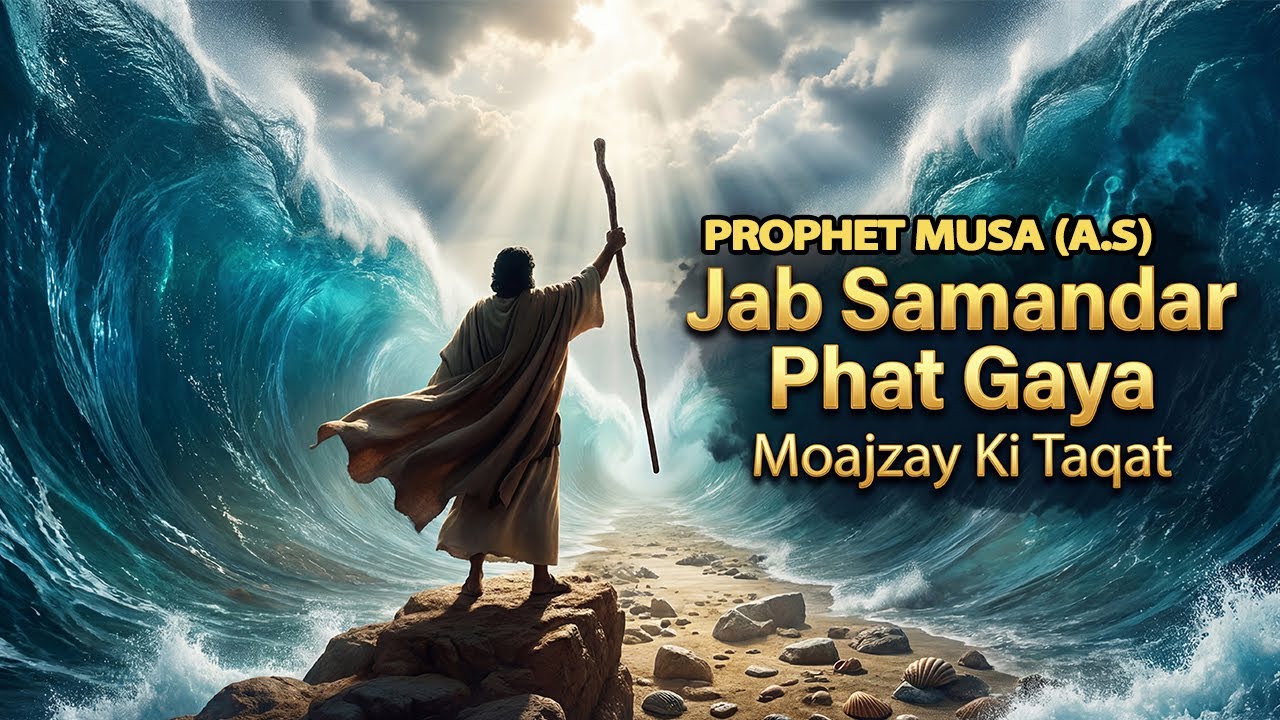 Musa(A.S) Aur Samandar Ka Phatna | Allah Ki Qudrat Ka Azeem Moajza | Islamic Cinematic Story