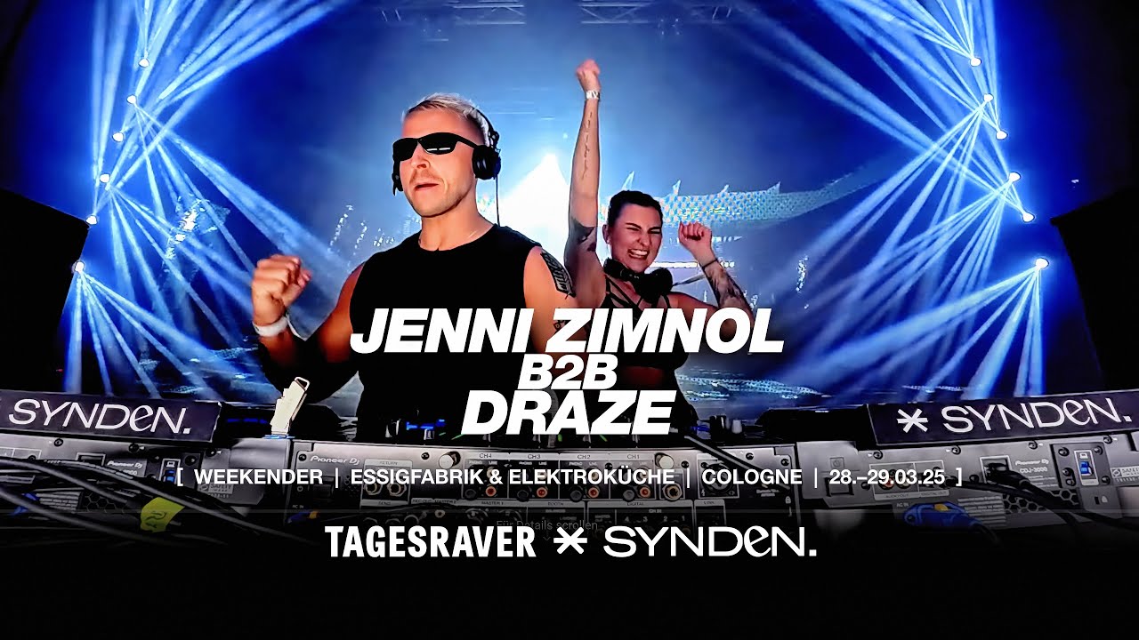 JENNI ZIMNOL B2B DRAZE @ TAGESRAVER x SYNDEN [ ESSIGFABRIK COLOGNE | 28.03.25 ] [ HARDTECHNO ]