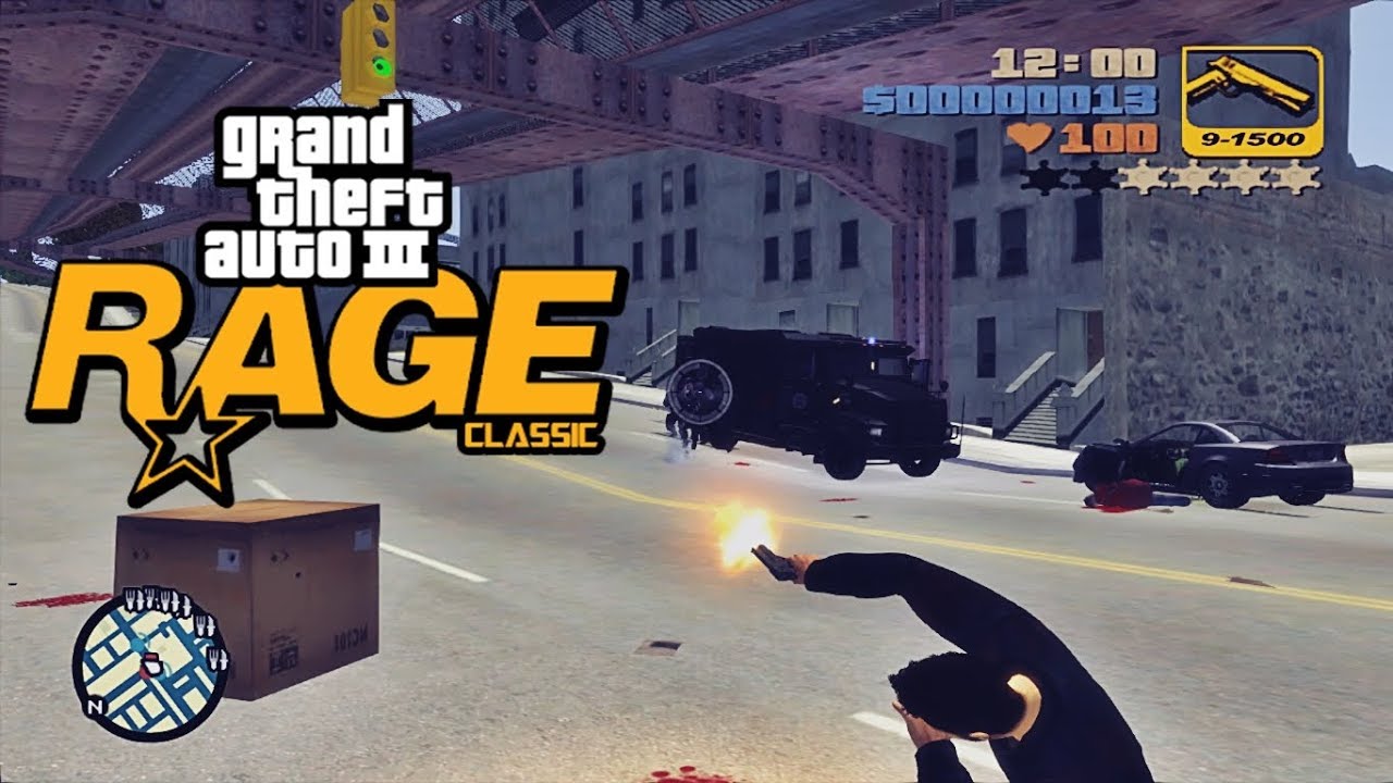 GTA IV: GTA III RAGE Classic - Strikes Back - Super Trainer Mod (Gameplay)
