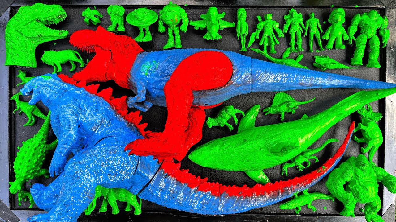 Dinosaurus Jurassic World Dominion : T-rex/ Brachiosaurus/ Skibidi/ Spider-Man/ KingKong/ Godzilla