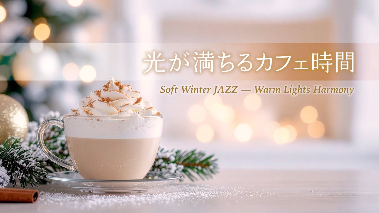 【Soft Winter JAZZ】光が満ちるカフェ時間｜Warm Lights Harmony｜作業用BGM