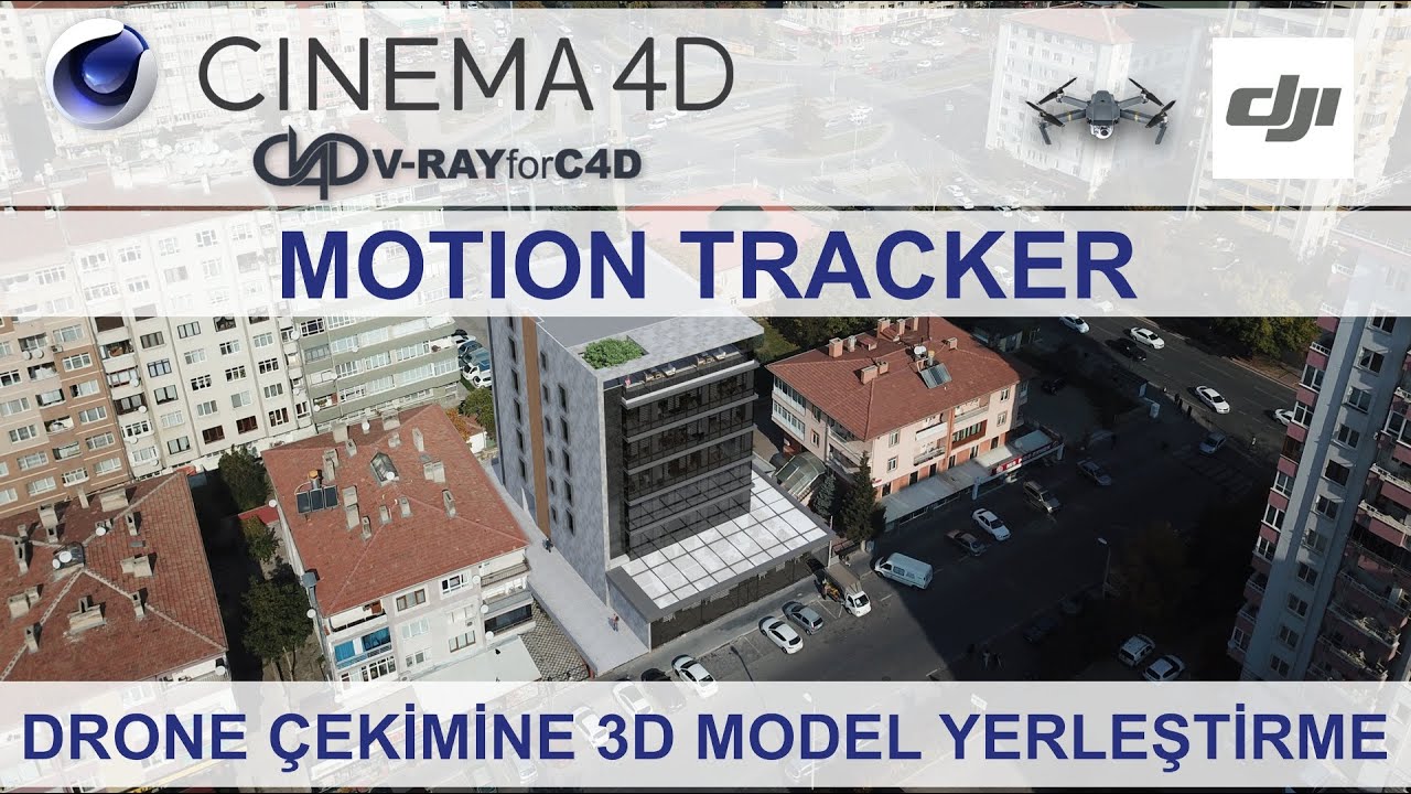 (MOTION TRACKER TUTORIAL)DRONE ÇEKİMİNE MİMARİ 3D MODEL YERLEŞİMİ NASIL YAPILIR.