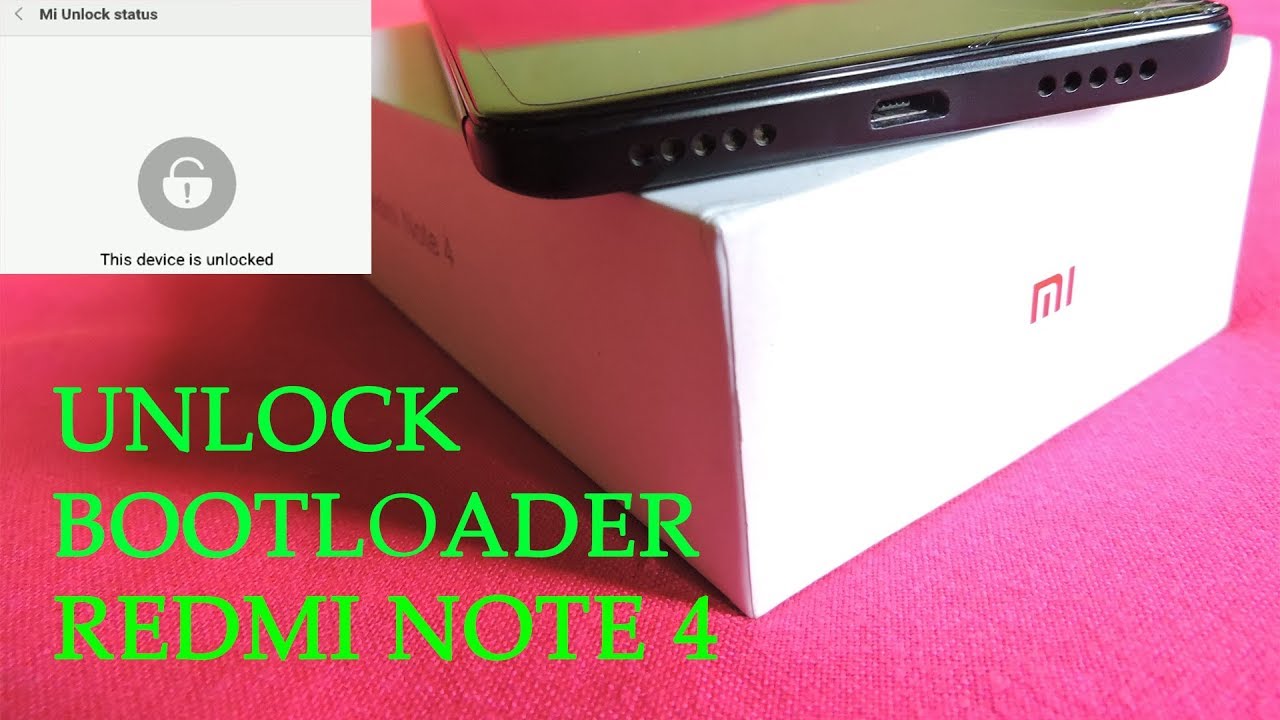 UNLOCK BOOTLOADER OF XIAOMI REDMI NOTE 4 I MI A1 I REDMI 5A I REDMI Y1