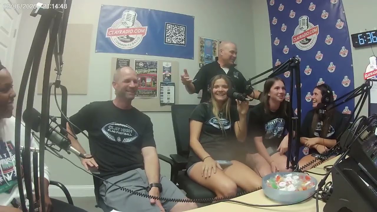 Video 2...Clayradio.com Clay County Sports Report w Clay High flags plus RHS state weightlift champ.