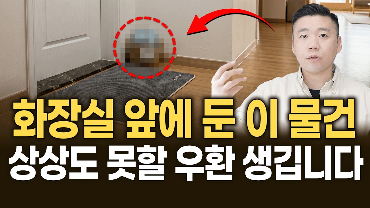 제가 본 우환있는 집들은, 화장실 앞에 모두 이것들을 두고 있었습니다⚠️