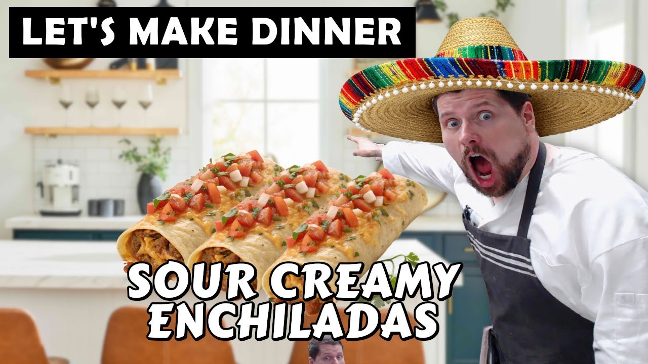 Let's Make Sour Cream Enchiladas | Trav Is Cooking