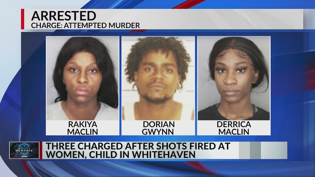3 charged after shots fired at women, child in Whitehaven