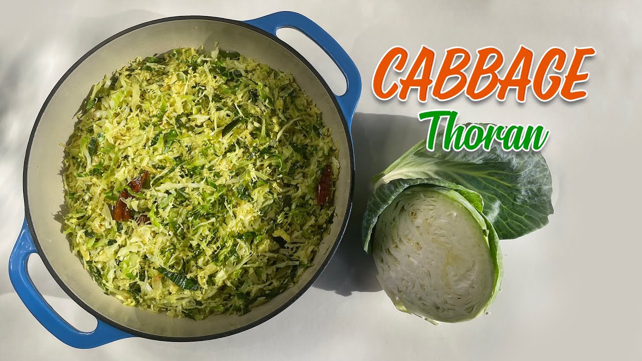 Easy, Delicious Kerala Style Cabbage Thoran (With a Special Ingredient) 🥬