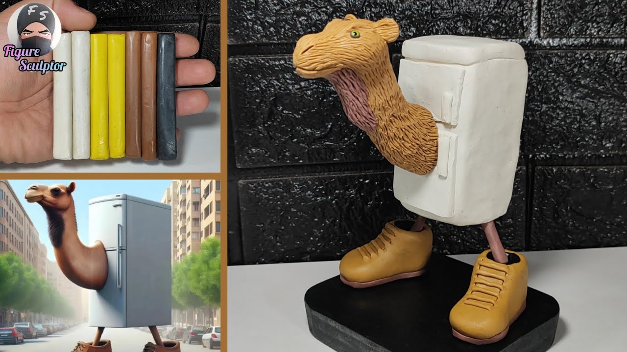 Como Hacer a FRIGO CAMELO 🐫❄️🥾 en Plastilina || Brainrot Italiano || Figure Sculptor