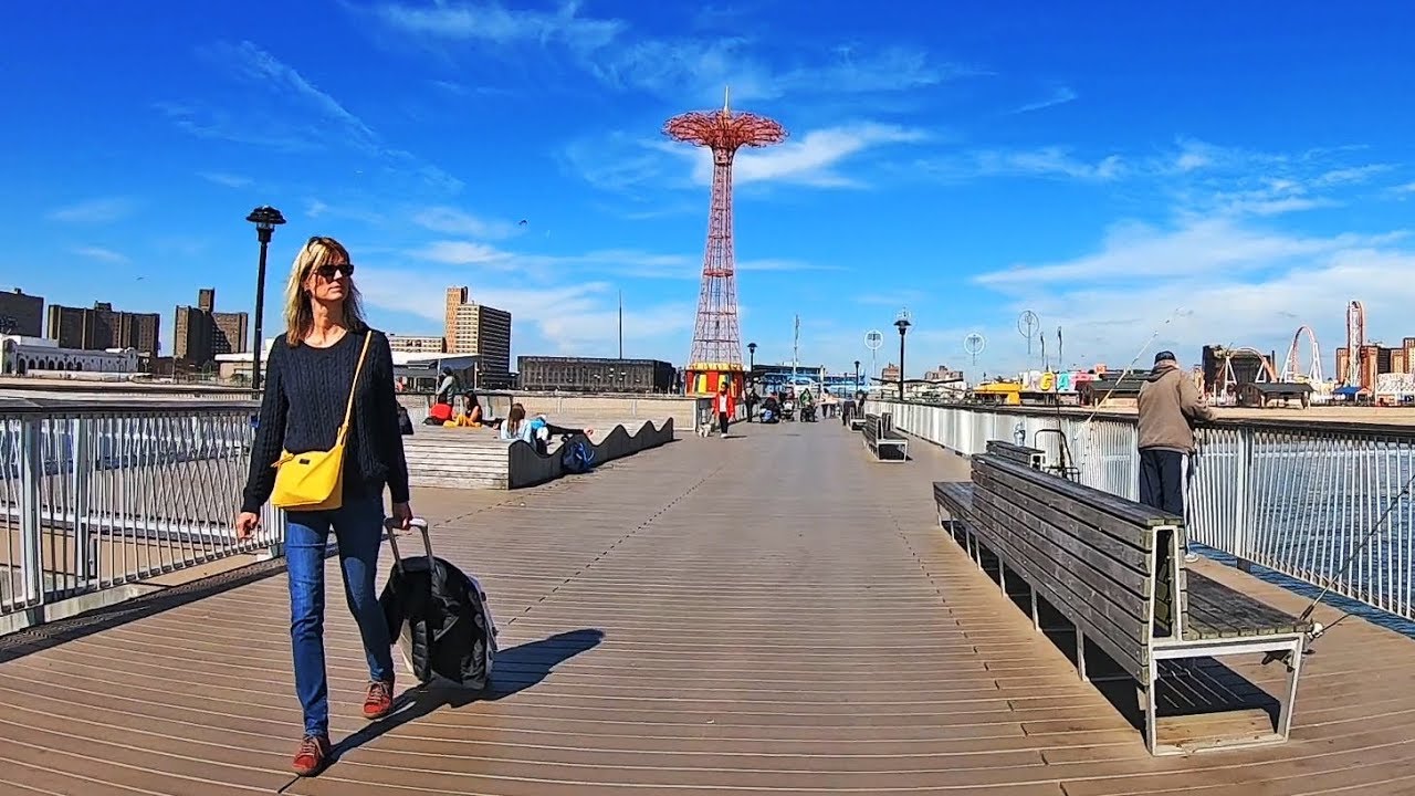 Walking in Brooklyn NYC - Coney Island Complete | The Boardwalk | The Beach | Luna Park