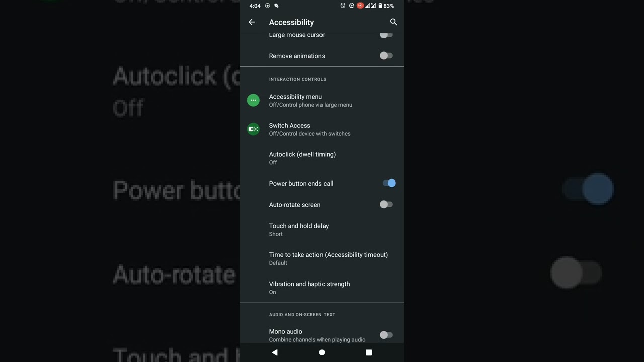 NOKIA 1.4 ACCESSIBILITY SETTINGS..