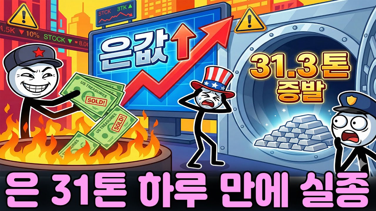 🚨 은값 폭등! 중국, 미 국채 투매 시작 | 상하이 금고 하루 만에 31.3톤 증발.