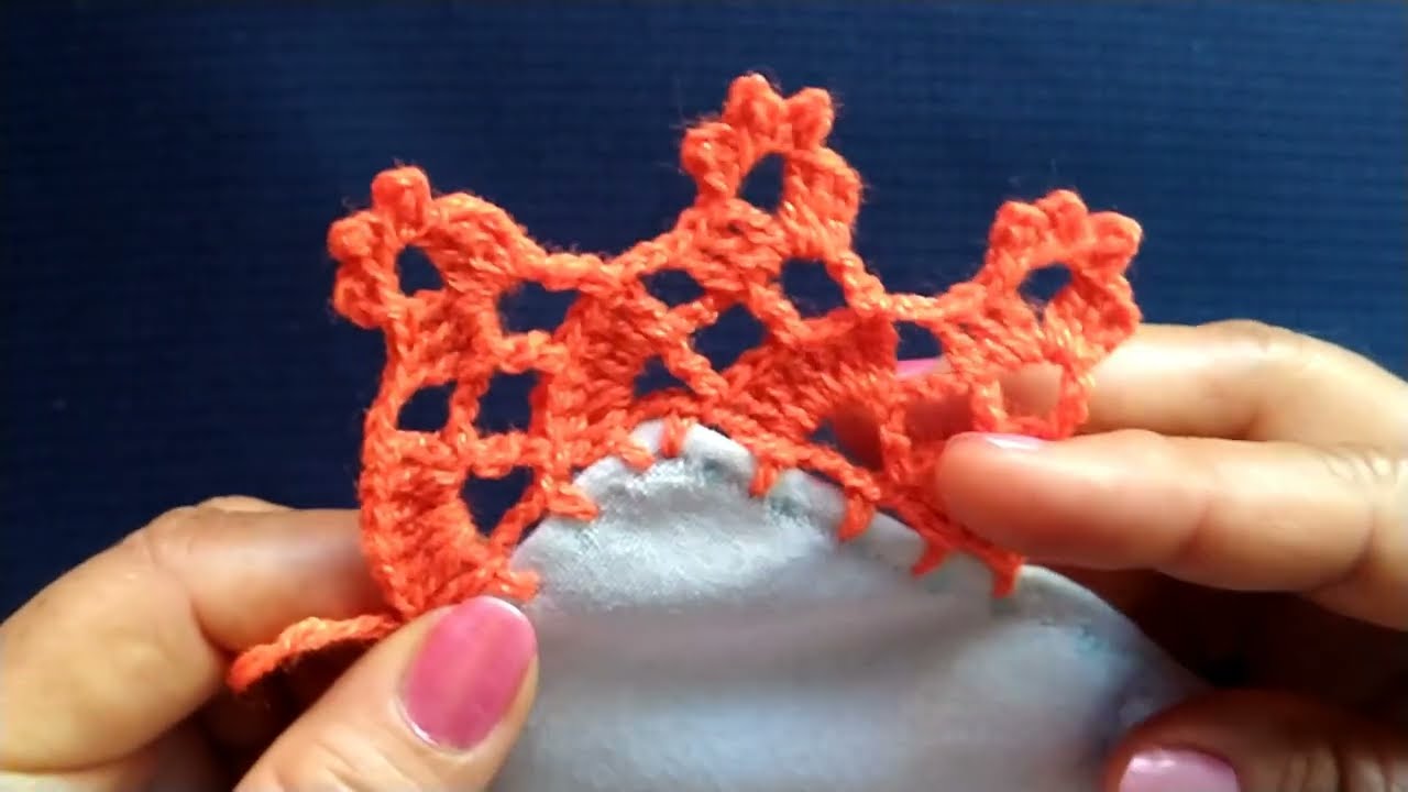 Realiza esta puntilla num 627, es de una vuelta para servilletas.#crochet #puntillas #tejidos #arte