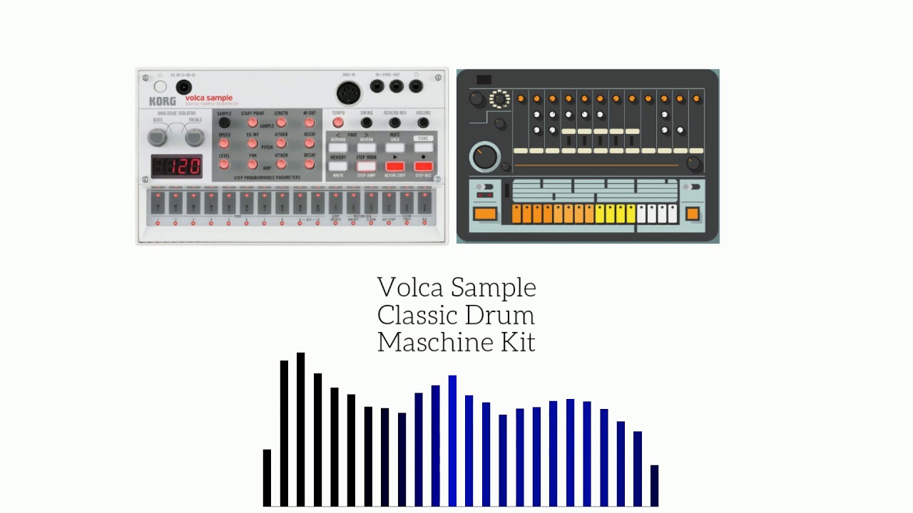 CLASSIC DRUM MASCHINE (VOLCA SAMPLER KIT & WAV FILES) LINK IN DESCRIPTION