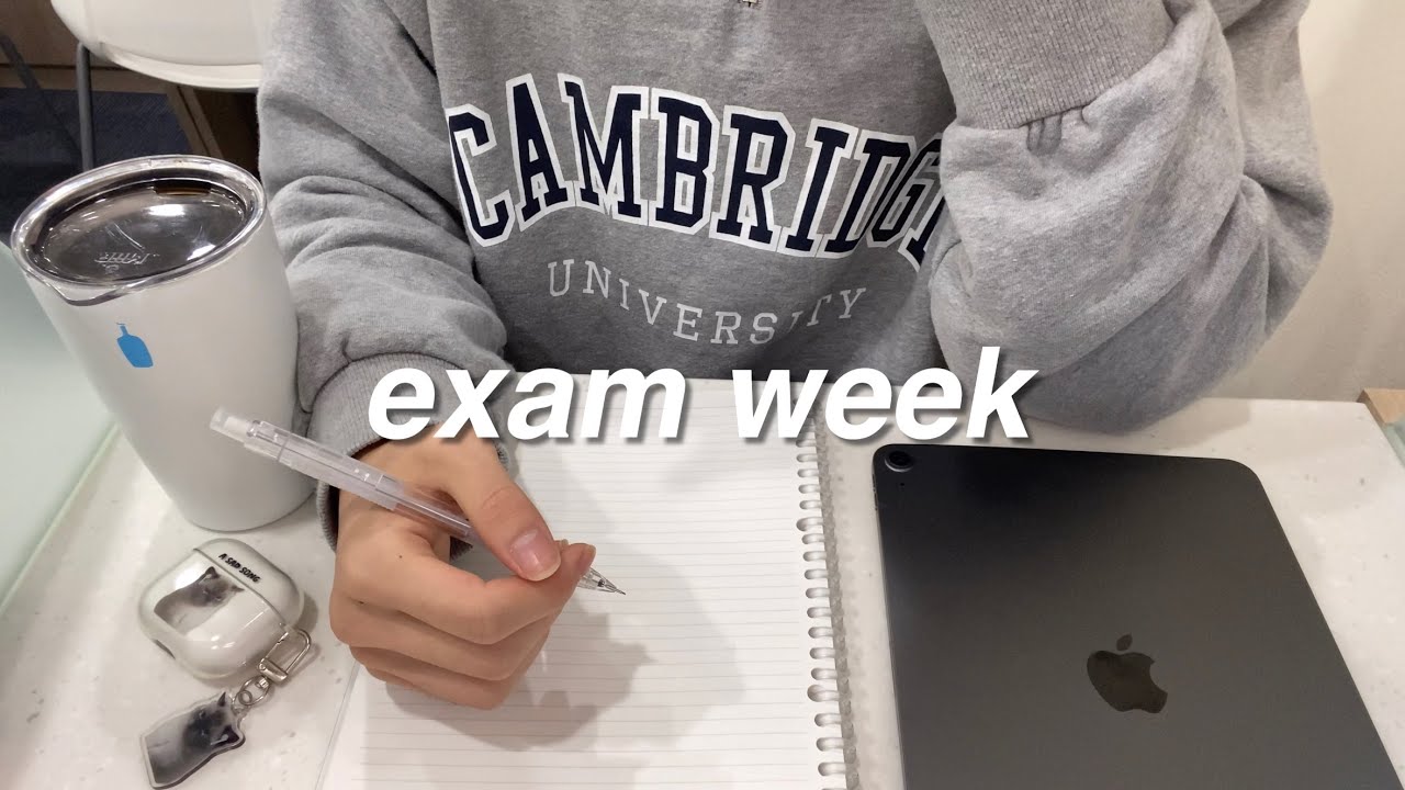 exam week study vlog | exam week for high school students | productive days | lots of studying