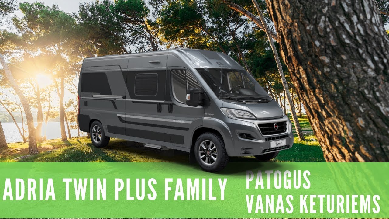 Adria Twin Plus Family - vanas, kuriame patogiai miegos keturi žmonės