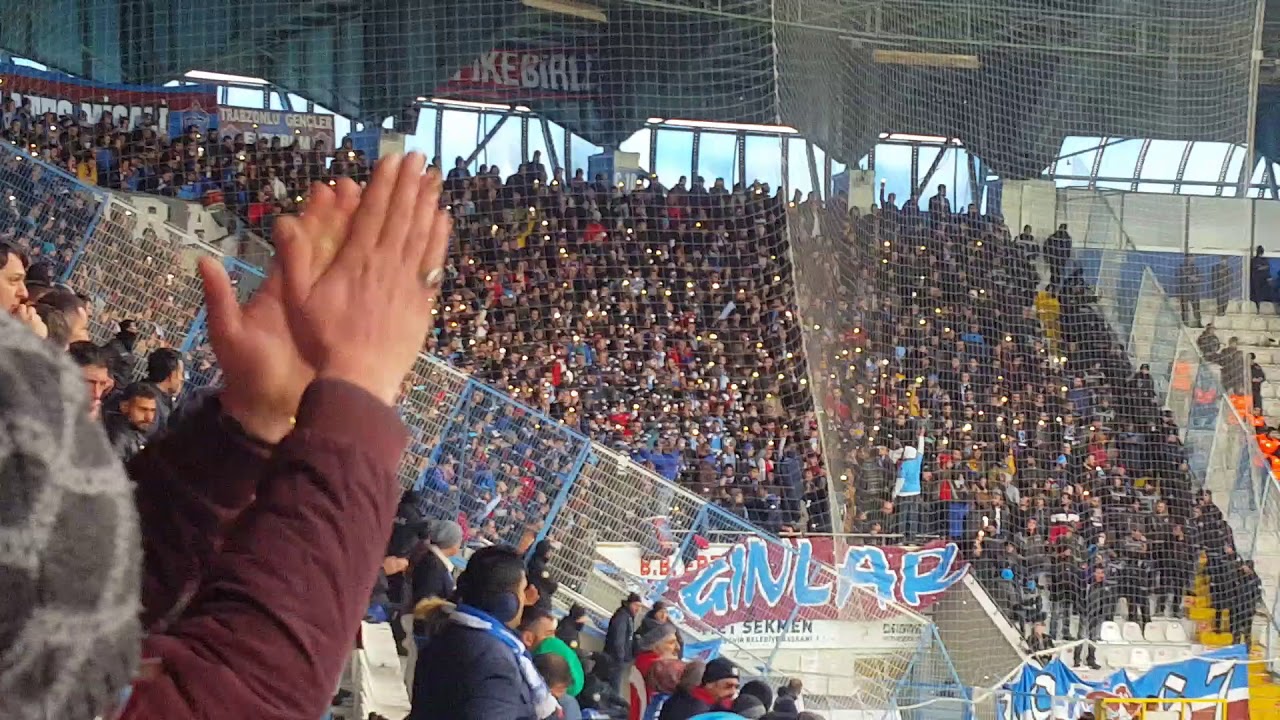 61. Dakika Şovu ve Kazım Karabekir Stadyumun da dostluk rüzgarları. B.B.Erzurumspor - Trabzonspor