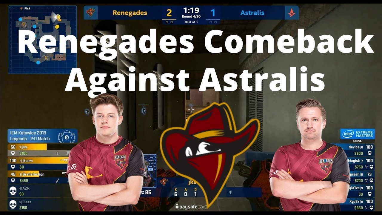 The Crumbling of Astralis Mirage T Side Against Renegades