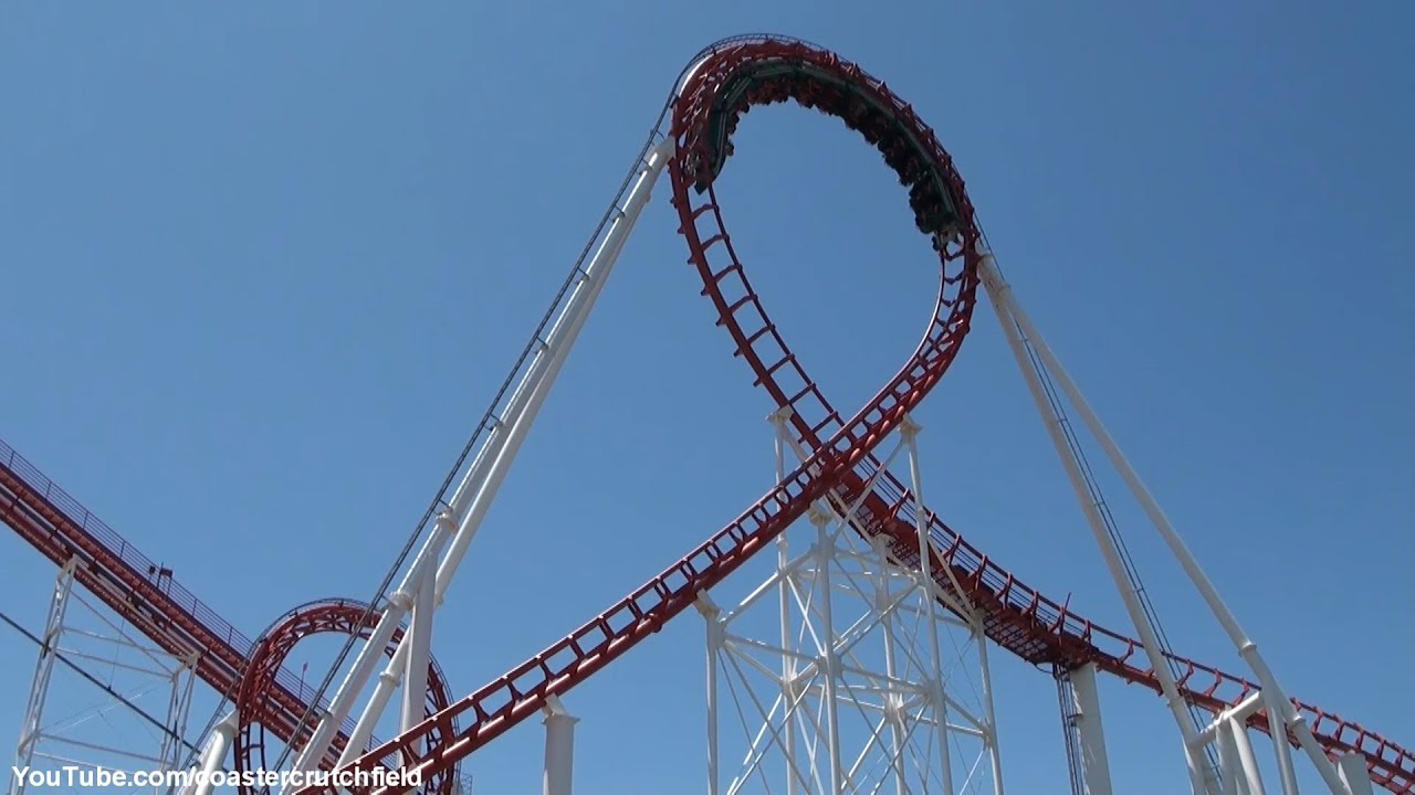 Viper (Off-ride HD) Six Flags Magic Mountain