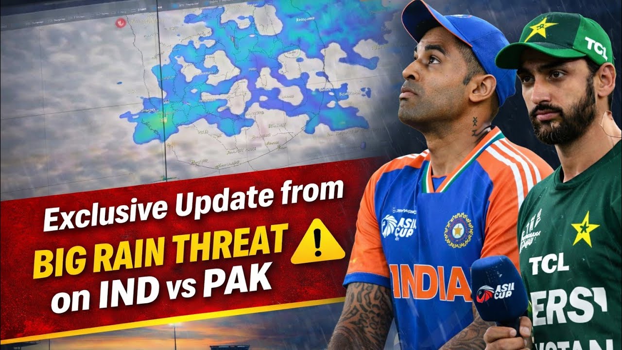 🔴LIVE FROM COLOMBO - IND VS PAK FULL DAY WEATHER UPDATE - CHANCES OF RAIN