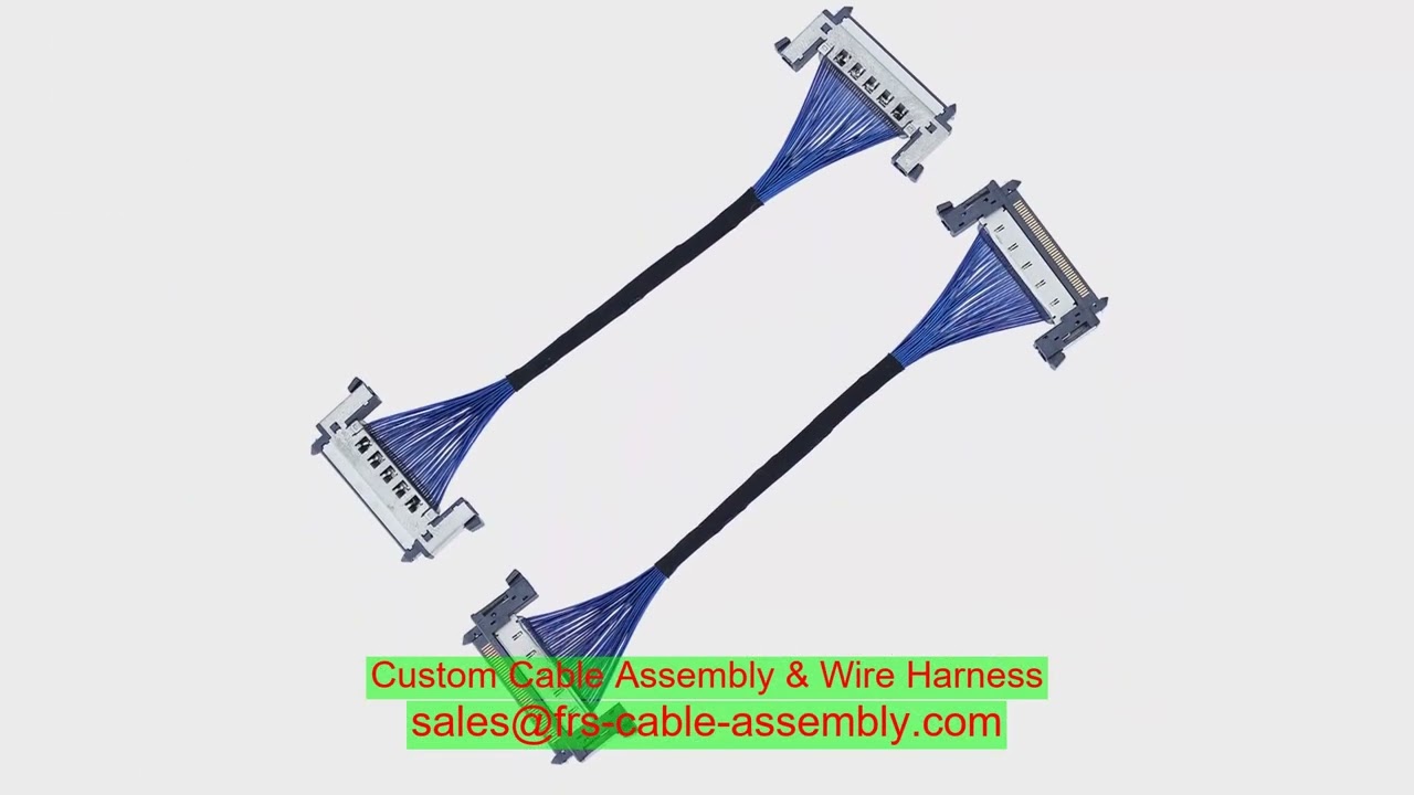 drone payload camera custom wiring harness shielded GMSL2 I PEX to Hirose Silicone jacket braid shie