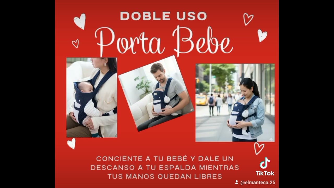 Porta bebe doble uso.
