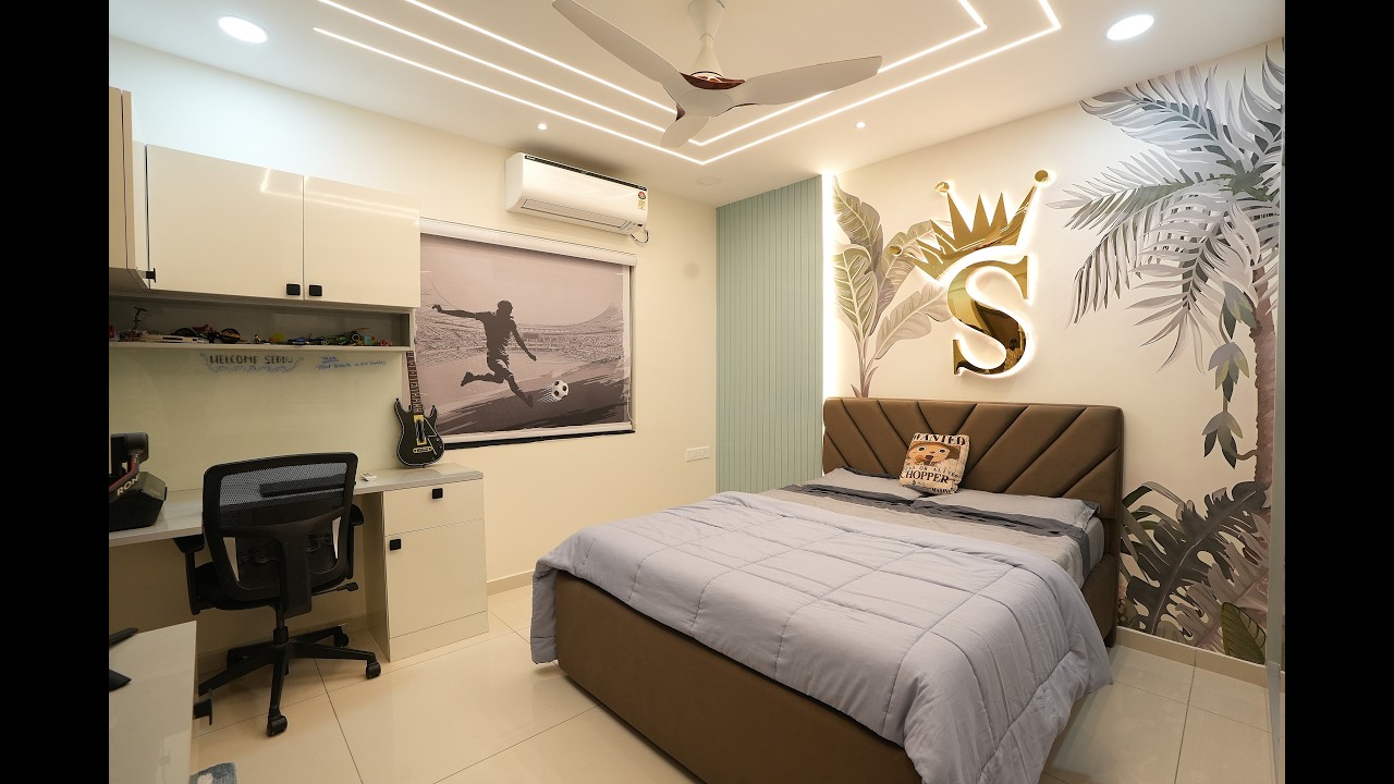 Inside a Gothic Pentagoen 3 BHK Apartment | Luxury Interior Design in Hyderabad | DzineHome