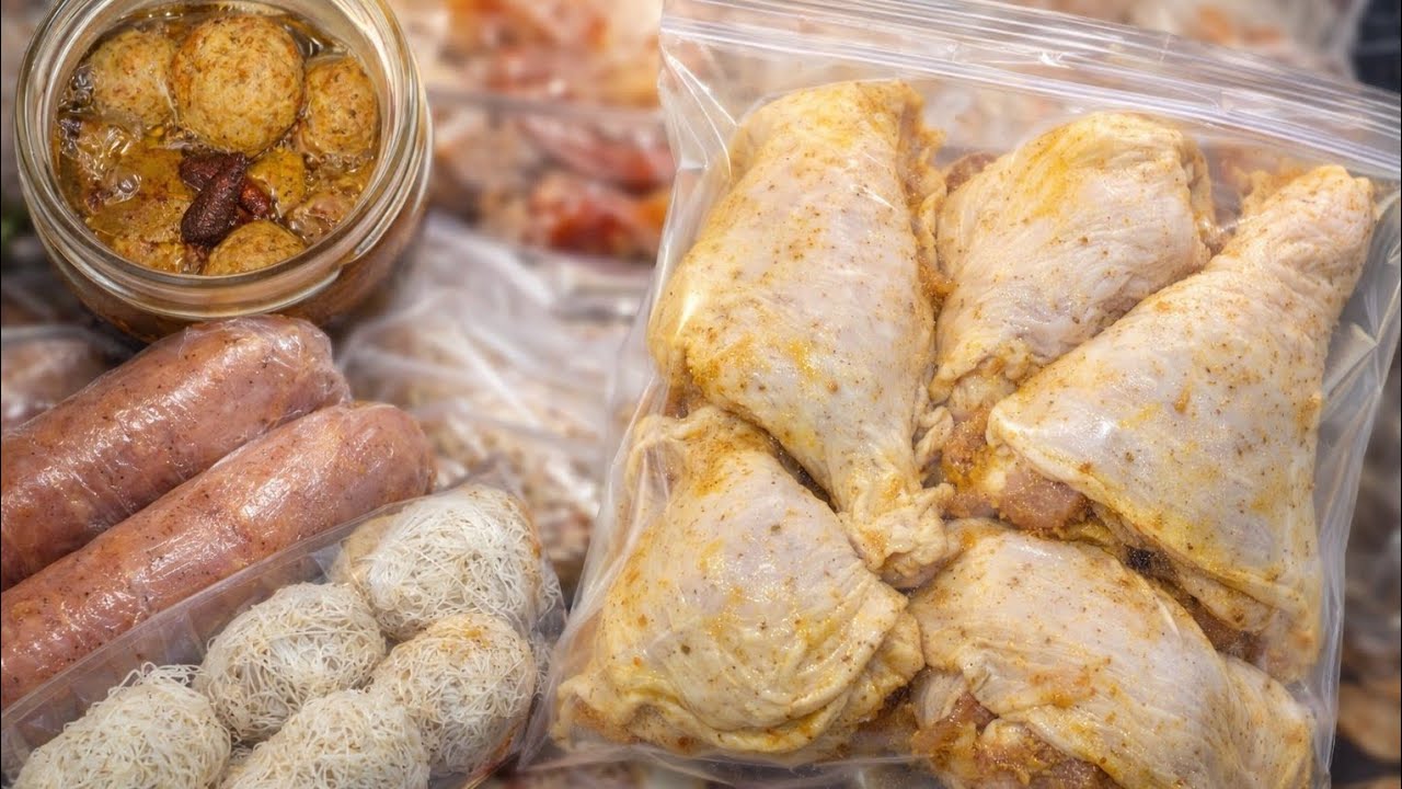 تحضيرات رمضان 🍗 | أفخاذ محشية، بنادق وشاورما وكعابر دجاج بالكنافة!