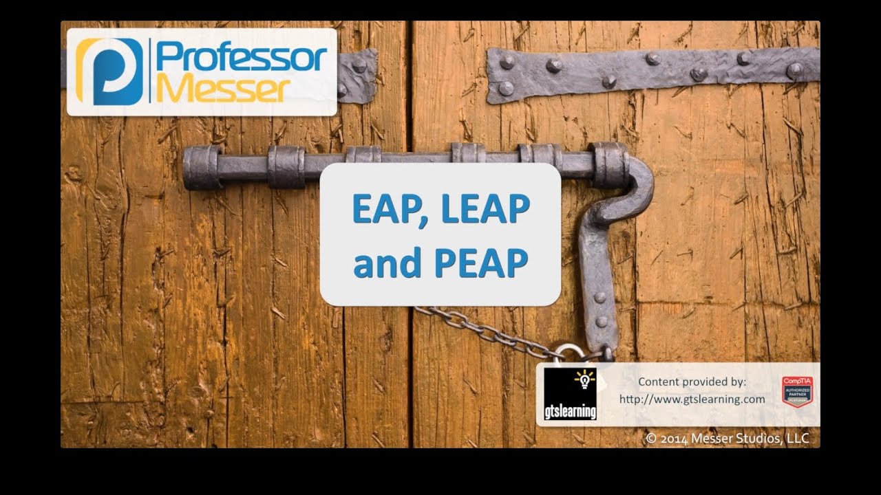 EAP, LEAP, and PEAP - CompTIA Security+ SY0-401: 1.5