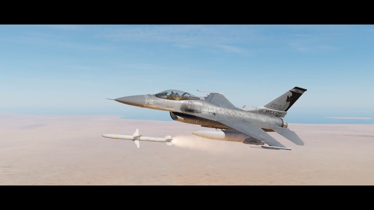 محاكي الطائرات : DCS World / طائرة F16 - شرح صواريخ الهارم AGM 88C