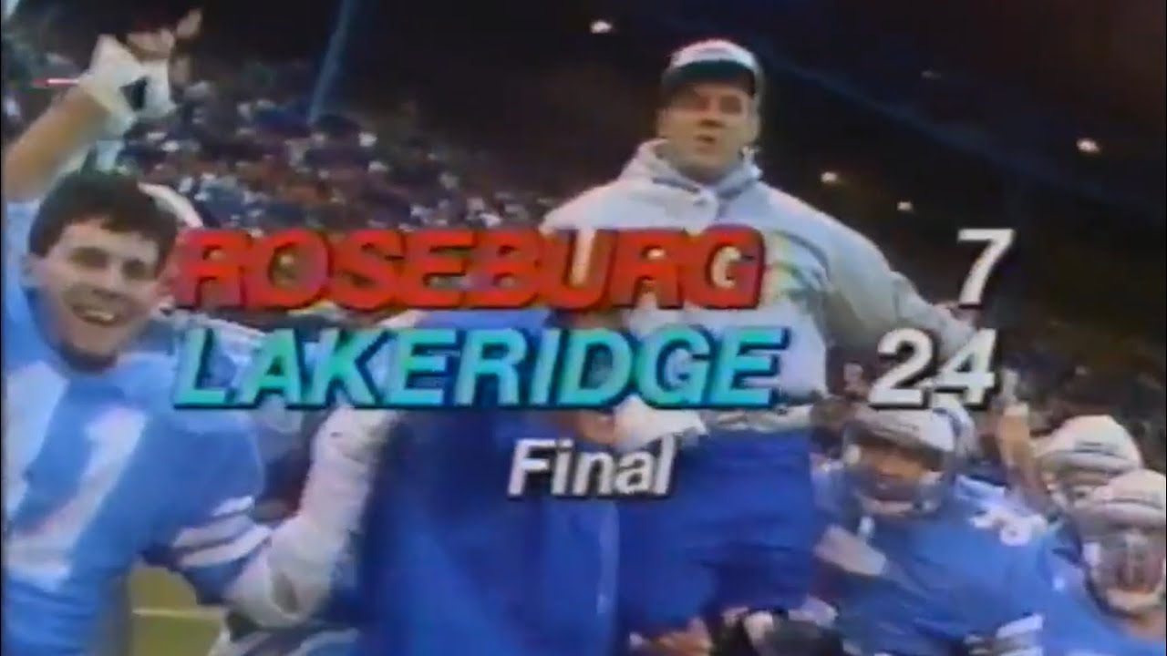 Lakeridge vs Roseburg 1987 Oregon Class AAA High School Football State Championship at Civic Stadium