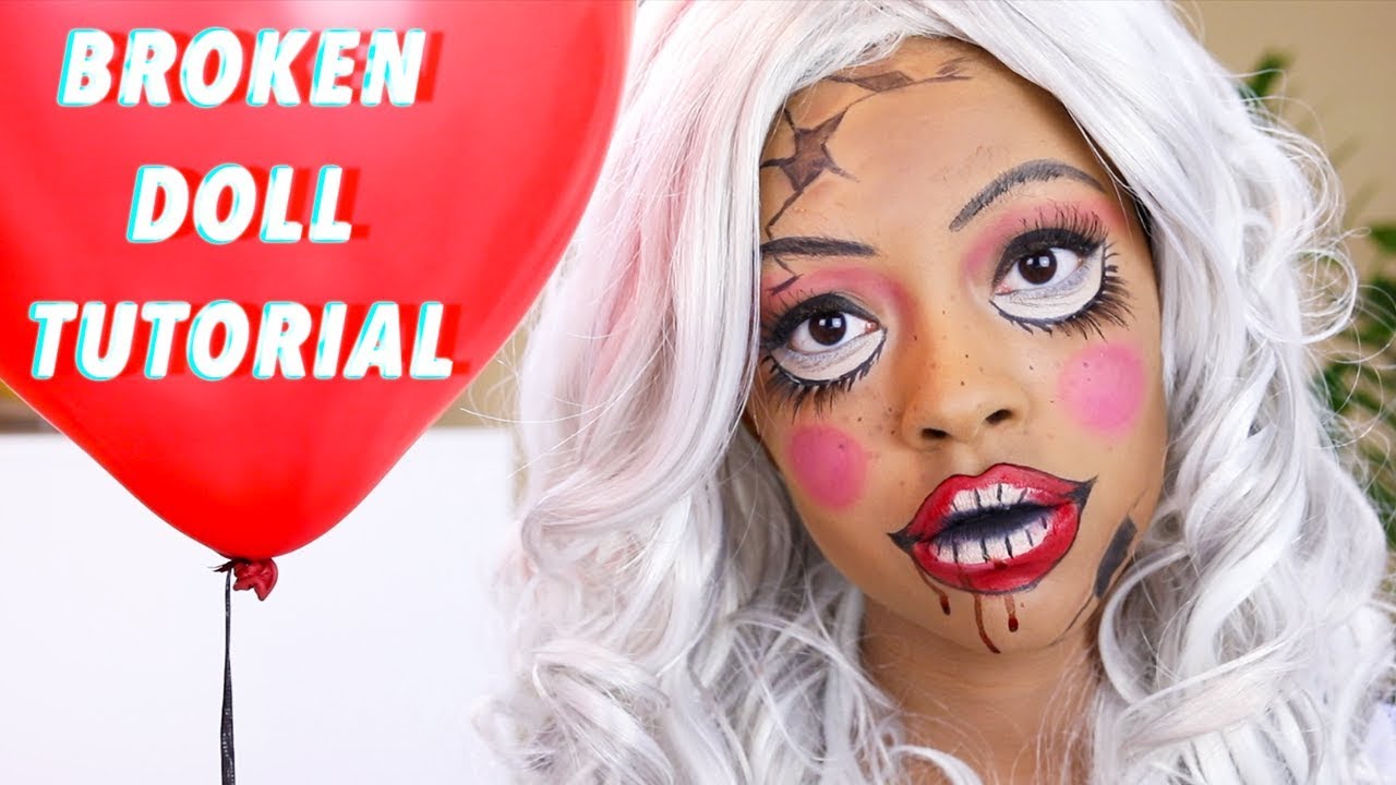 BROKEN DOLL HALLOWEEN TUTORIAL