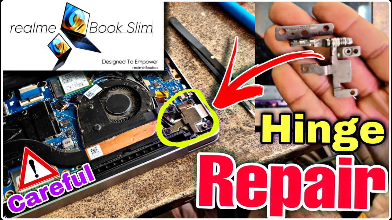 Realme Book Slim i3 Broken Hinge Repair 🔧 | Full Step-by-Step Fix Guide👍Laptop Hinge Issue Fixed ✅