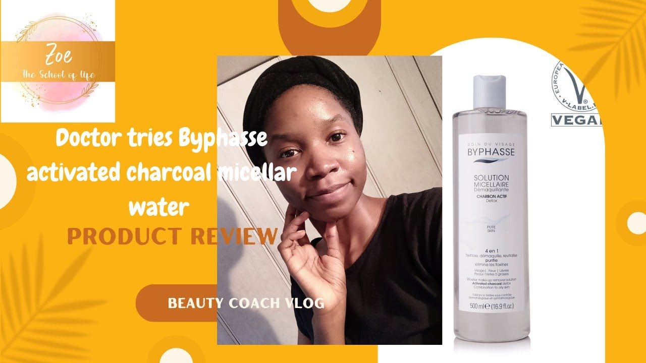 Product Review : Doctor tries Byphasse activated charcoal micellar water to remove makeup