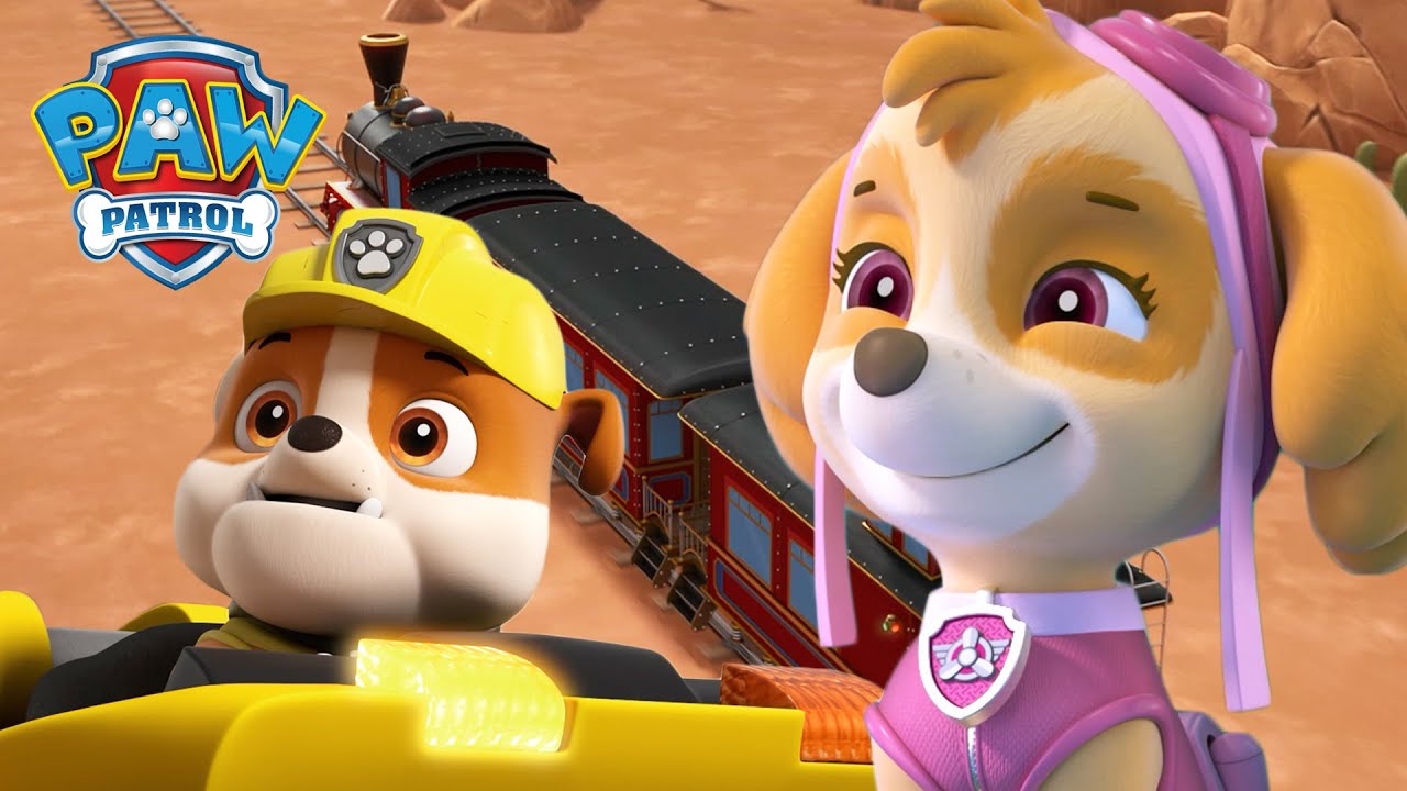 A Skye resolve o mistério do comboio sem condutor! - Patrulha Pata PAW Patrol Episódio Português