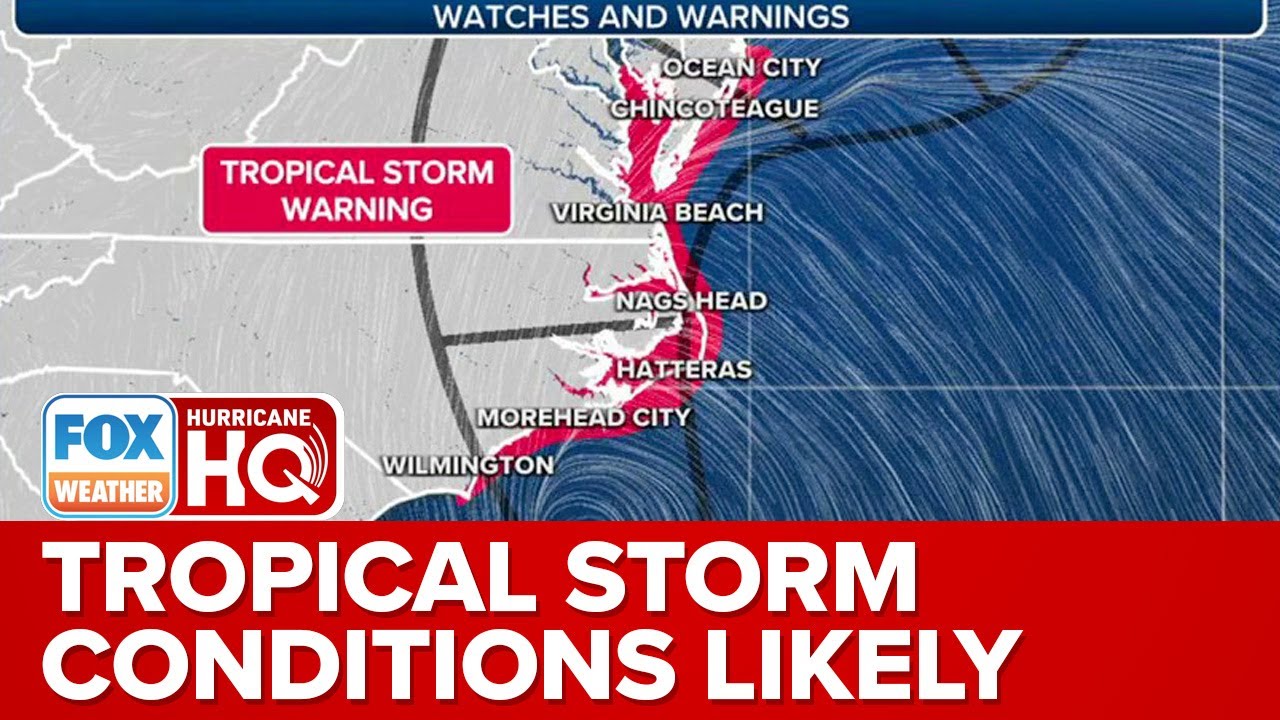 Tropical Storm Conditions Likely For Coastal Portions Of Mid-Atlantic From PTC 16