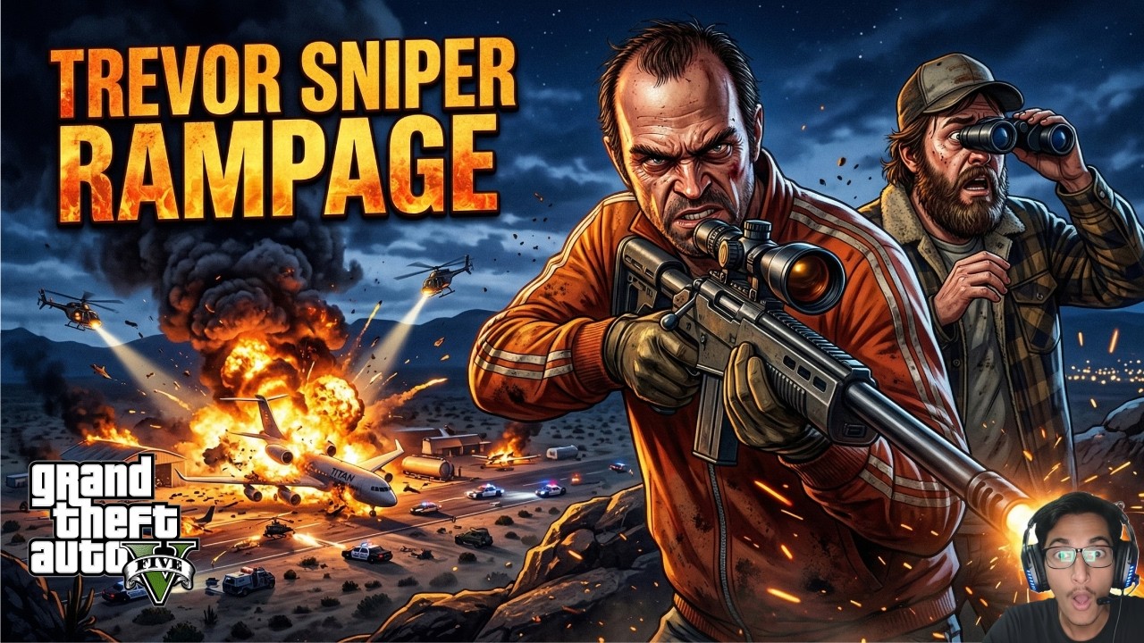 Trevor Sniper Rampage | Nervous Ron Mission | GTA 5 Gameplay #10
