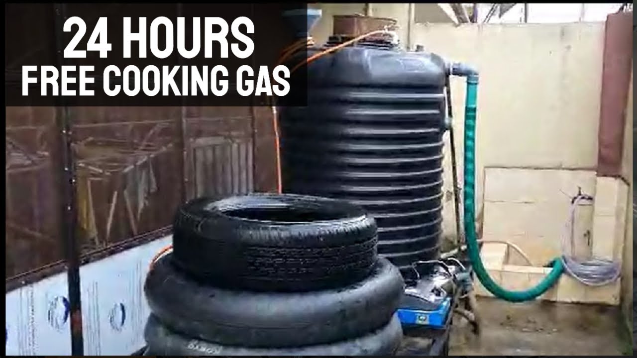 24 HOURS FREE COOKING GAS, BIOGAS 1000 LITER (MAKING IT BIG)