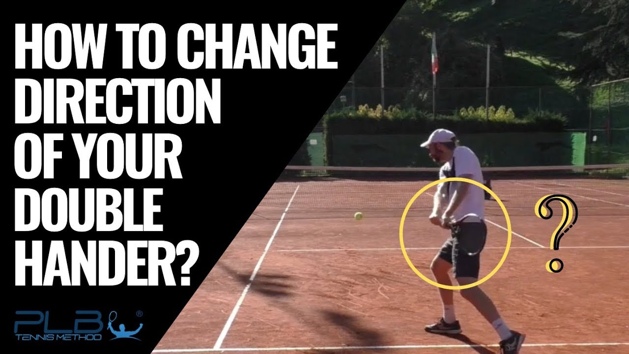 How To Change Direction of Your Two Handed Backhand - JM Tennis - Online Tennis Training Programs